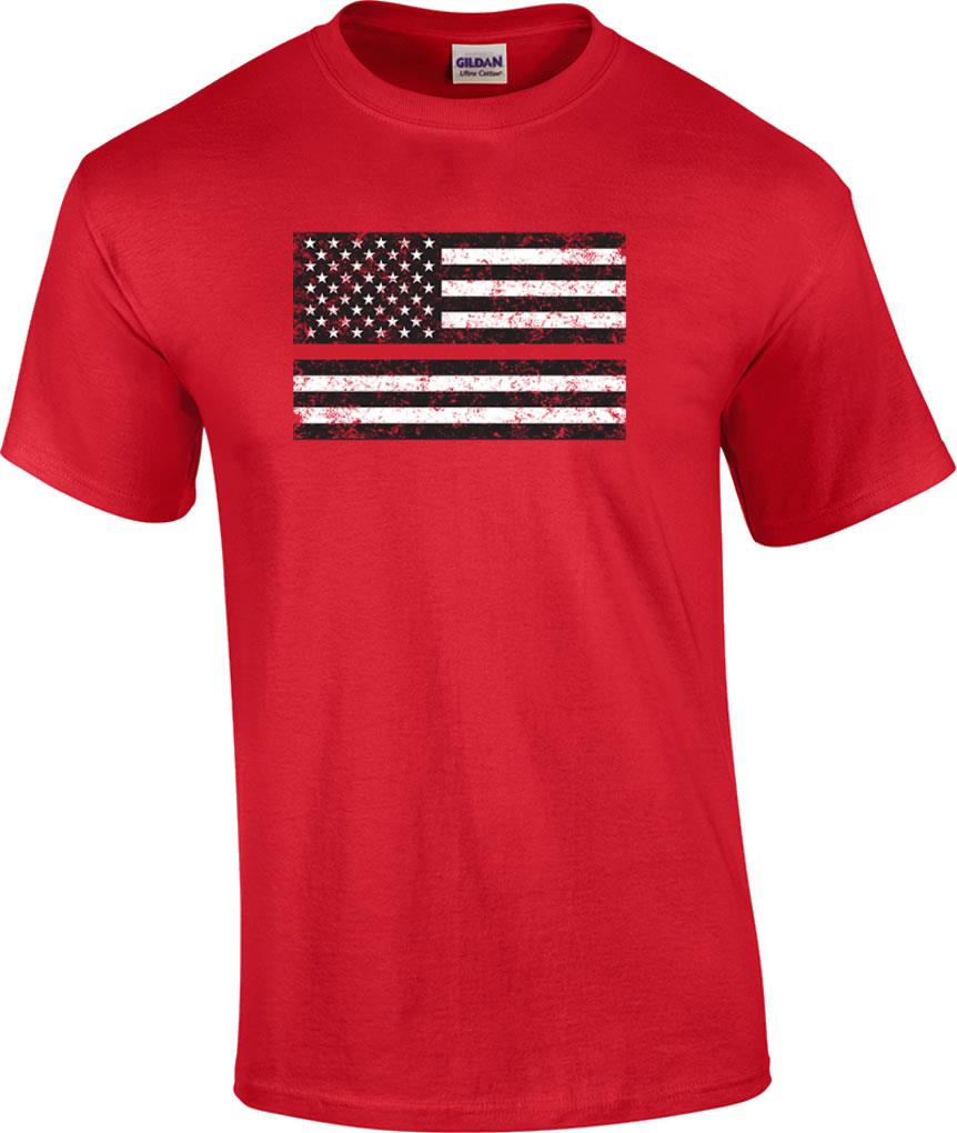 Thin Red Line T-Shirt Flag First Responder Fire Department Firefighter T-shirt