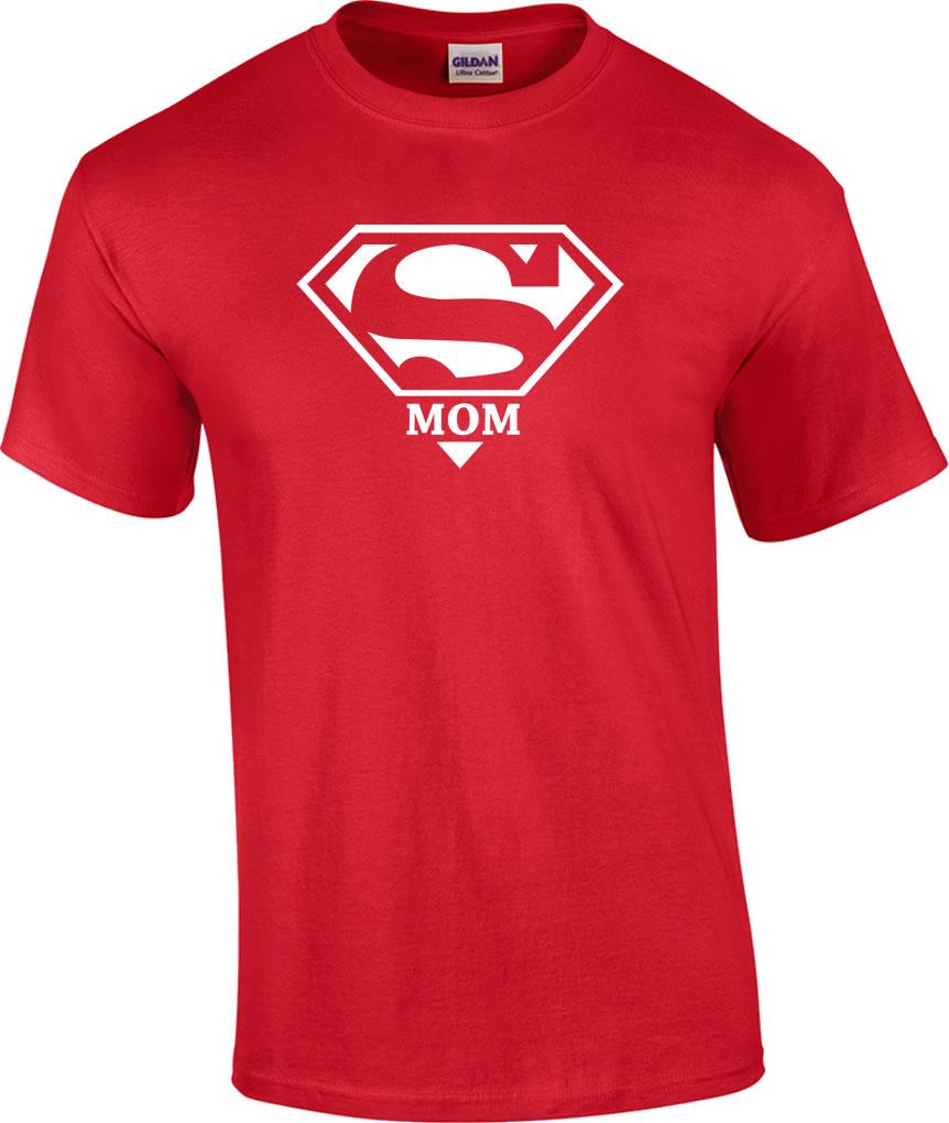 Super Mom T-Shirt Funny Superhero 