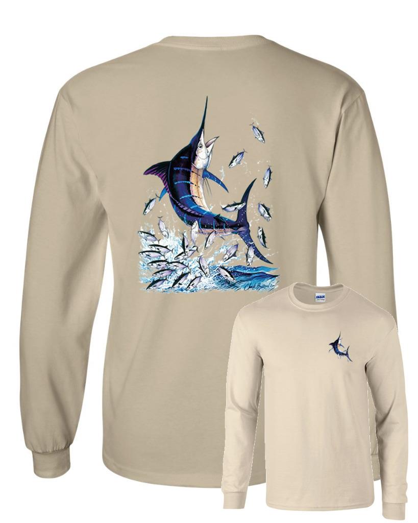 Blue Marlin Sailfish Deep Sea Fishing Long Sleeve T-Shirt