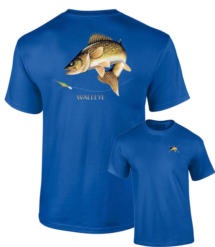 Walleye T-shirt, Walleye Chasing Lure Shirt , Fishing Tshirt