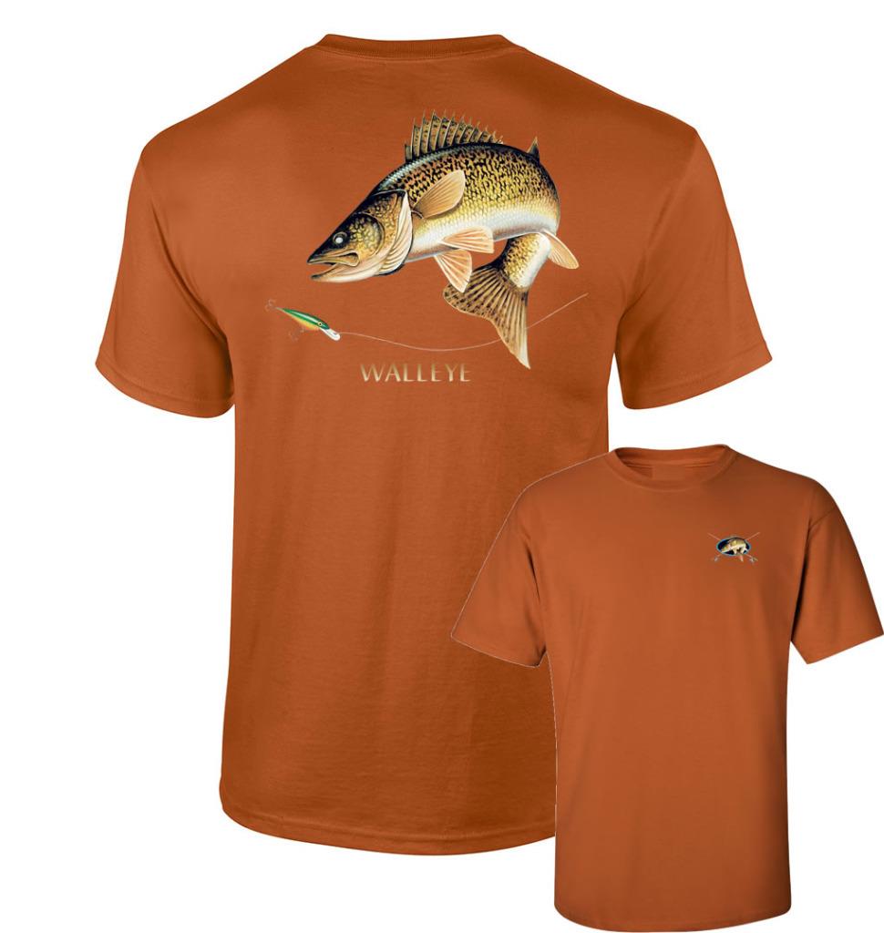 Walleye T-shirt, Walleye Chasing Lure Shirt , Fishing Tshirt