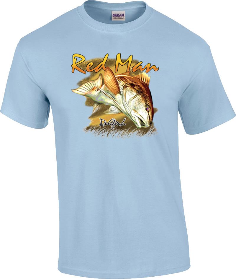 Redfish Redman Saltwater Fishing T-Shirt