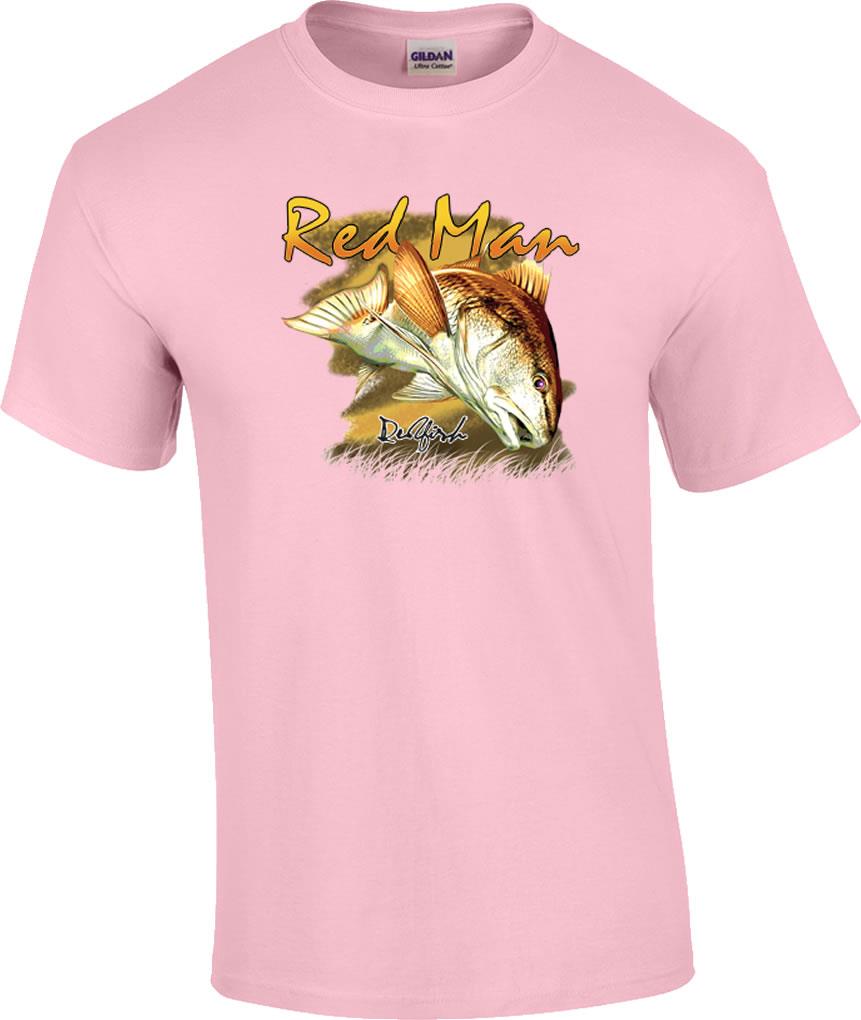 Redfish Redman Saltwater Fishing T-Shirt