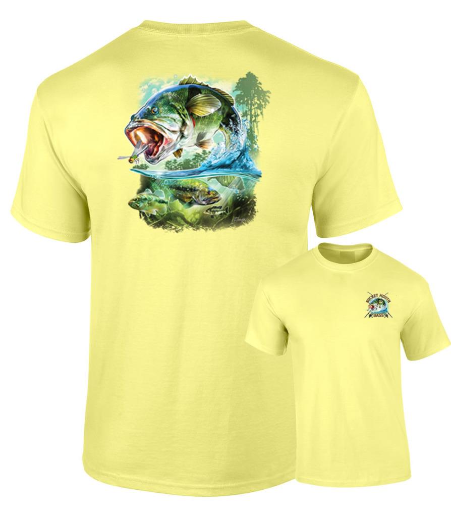 Bucket Mouth Largemouth Bass Fishing T-Shirt