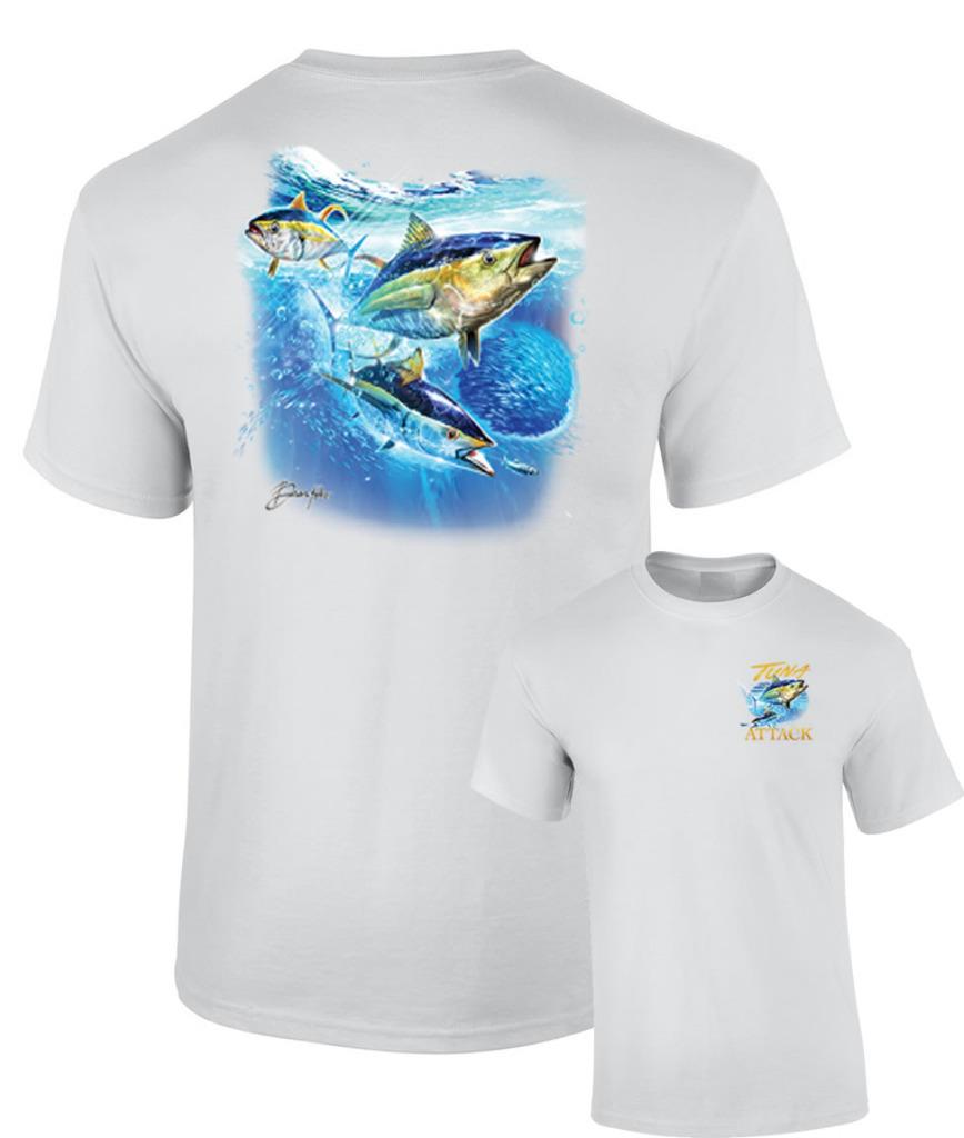 Yellowfin Tuna Attack Saltwater Fishing Yellow Fin T-Shirt