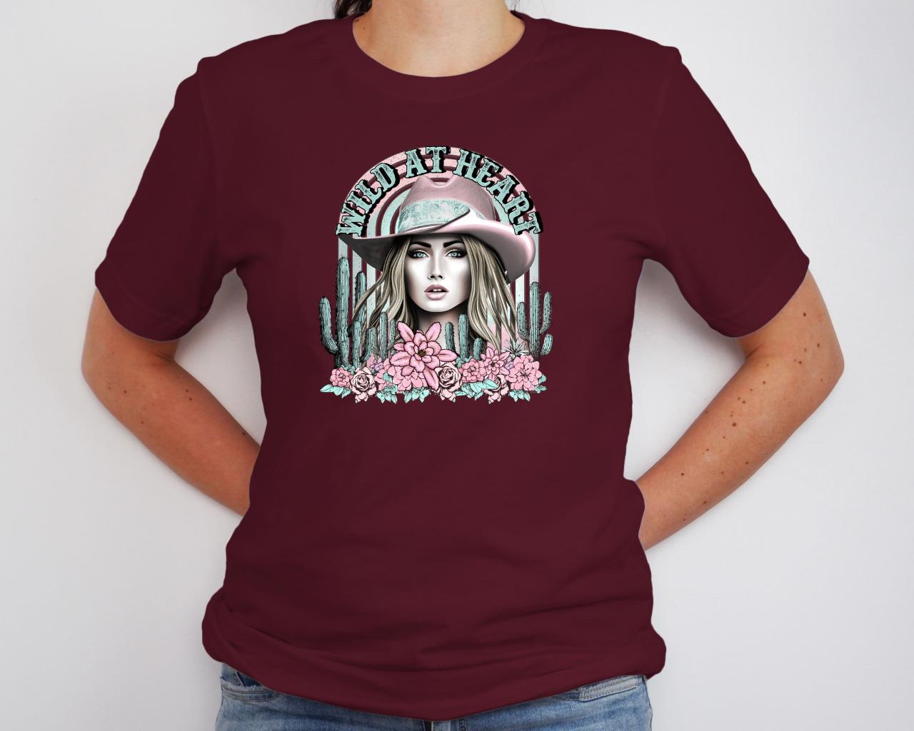 Western Cowgirl Wild At Heart T-Shirt