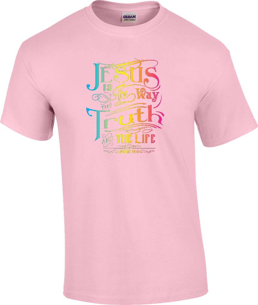 Christian Neon Jesus Is The Way The Truth and The Life Religious T ...