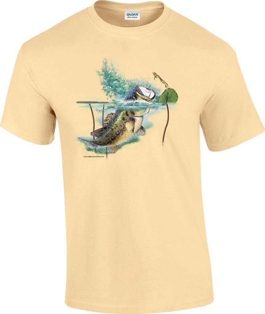 Largemouth Lambert Bass Fish Fishing Large Mouth Fisherman T-Shirt | eBay