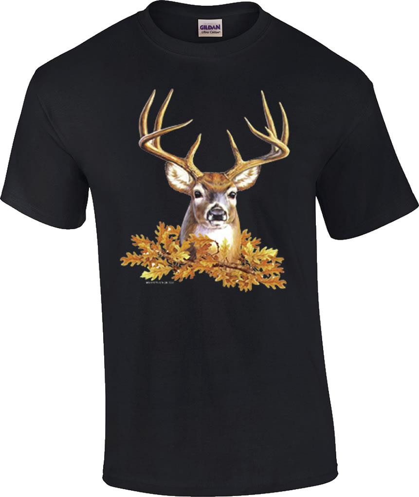 Buck Head Deer Face Rack Hunting Hunter T-Shirt | eBay
