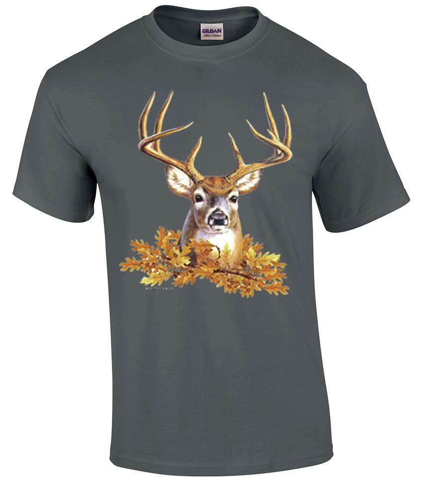 Buck Head Deer Face Rack Hunting Hunter T-Shirt | eBay