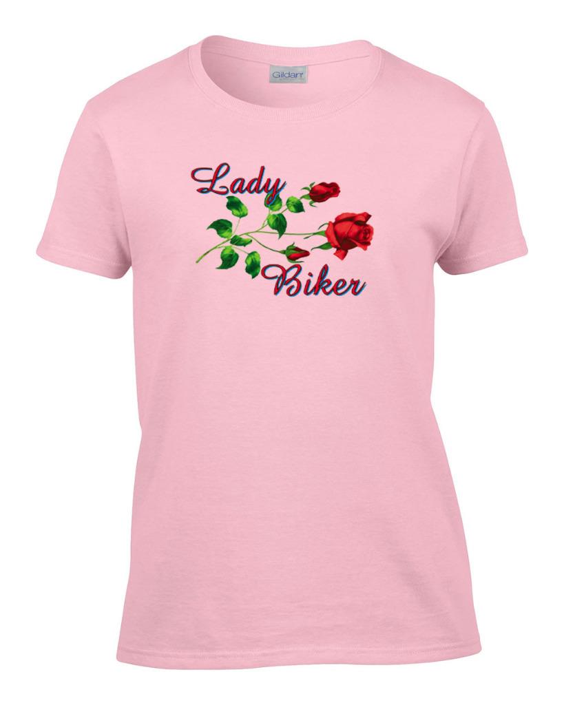 Ladies Lady Biker Rose Women's T-Shirt