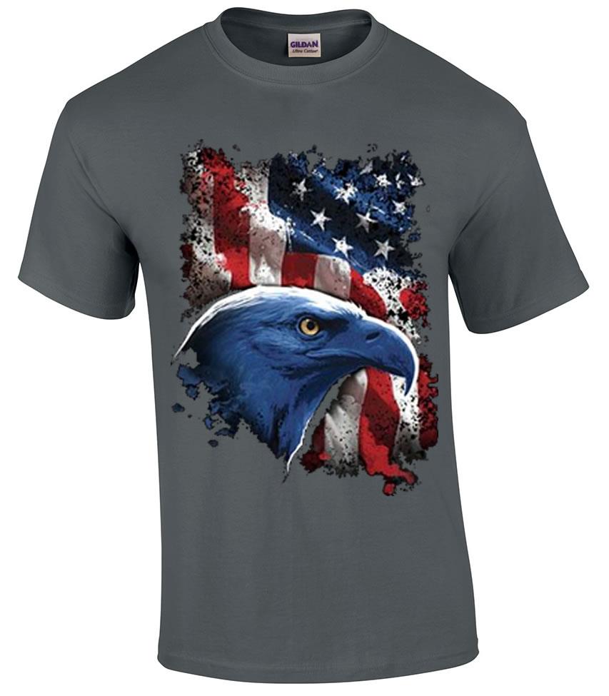 American Icon Bald Eagle US Flag Patriotic T-Shirt | eBay