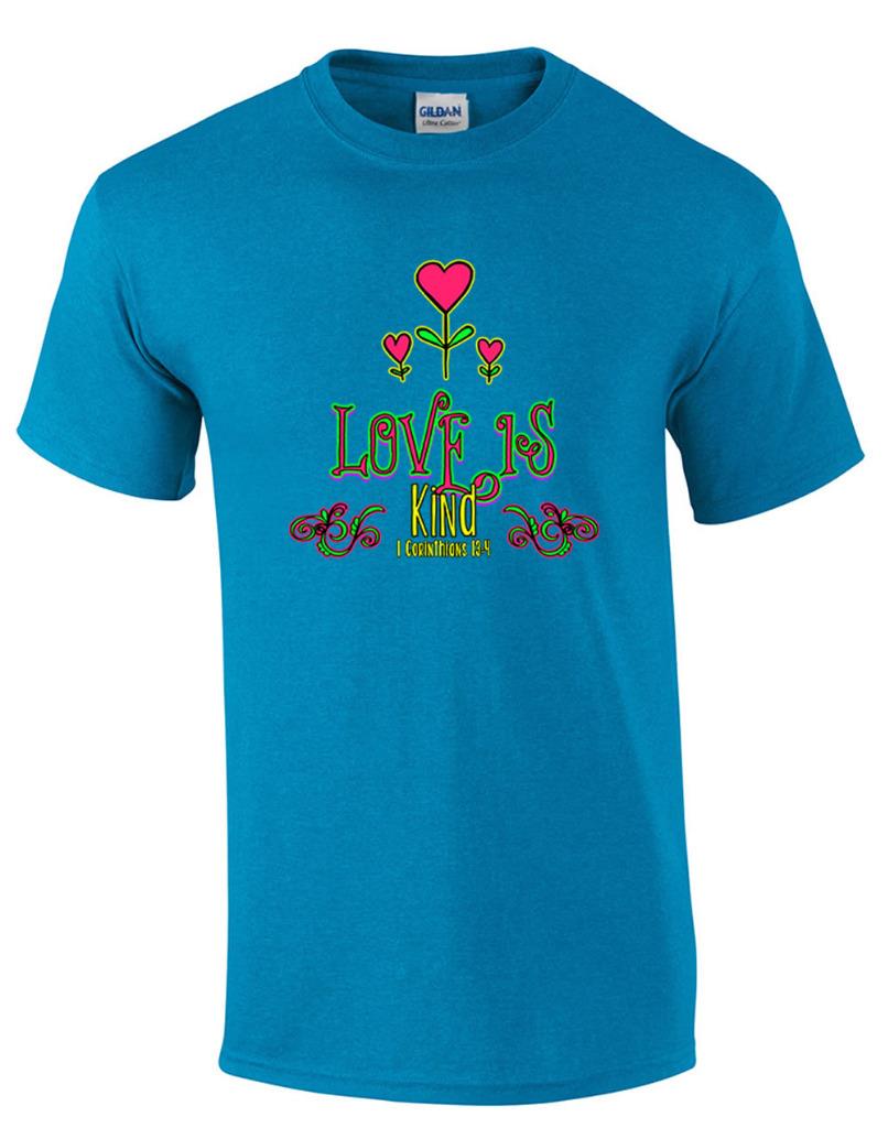 Christian Neon Love Is Kind 1 Corinthians 13:4 T-Shirt | eBay