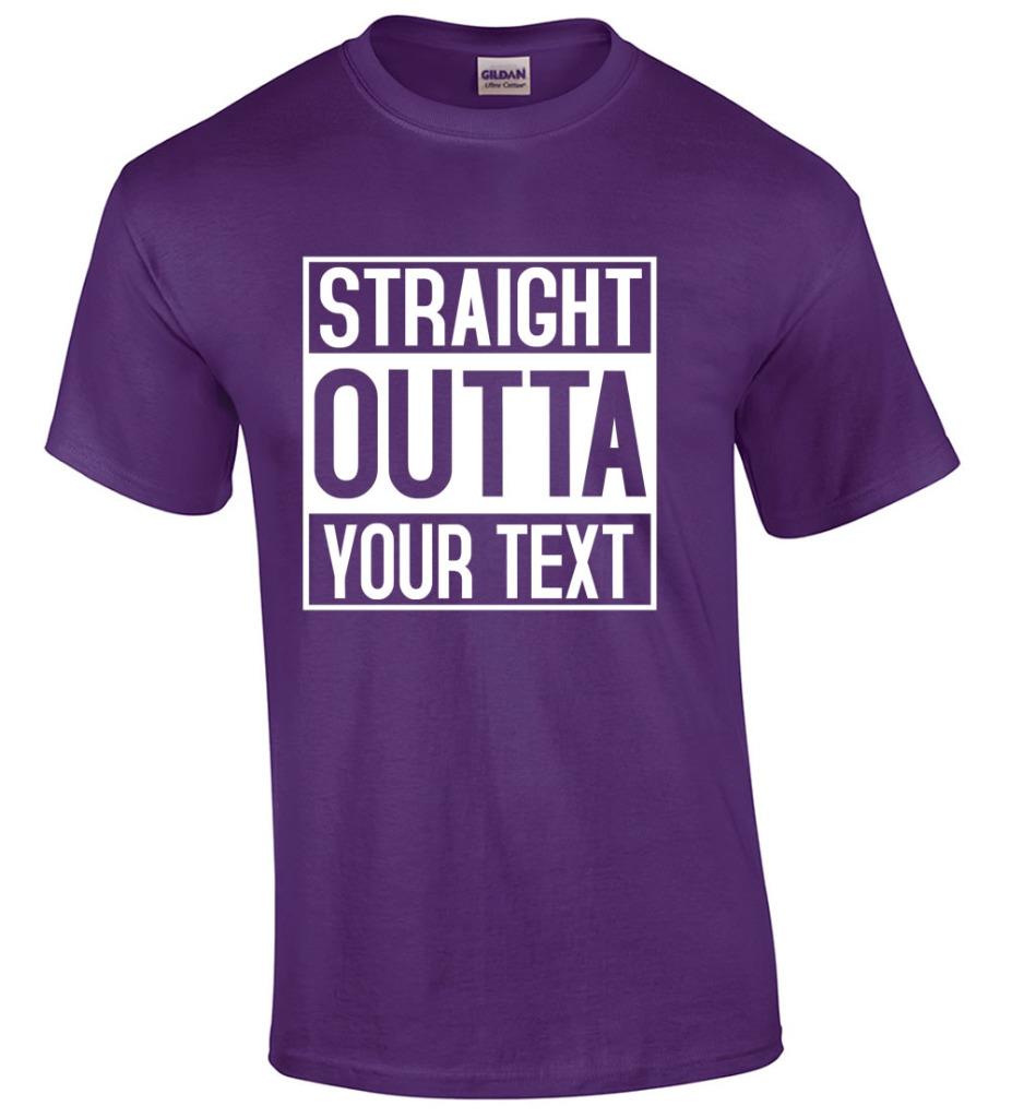 T-shirt Con Testo Personalizzato Straight Outta - T-shirt - Foto 5