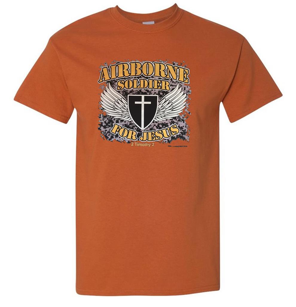 Christian Airborne Soldier For Jesus 2 Timothy 2 Bible Faith T-Shirt | eBay