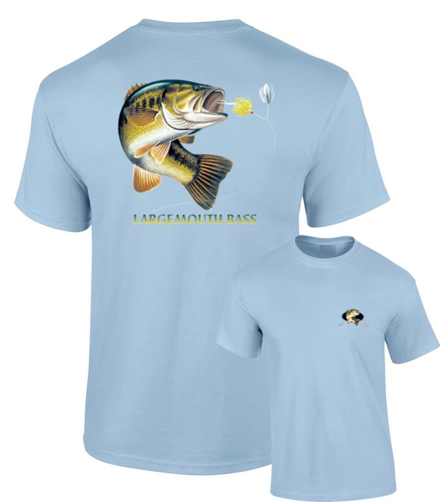 Largemouth Bass Fishing T-Shirt Bass Chasing Lure Tee | eBay