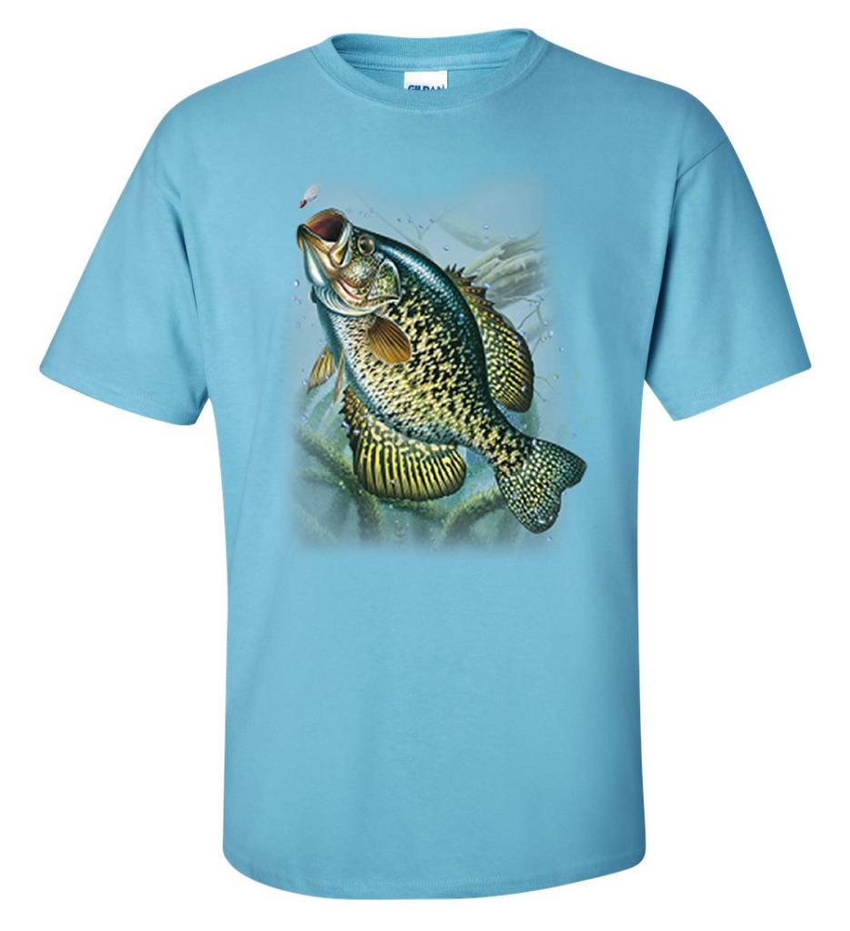 Action Crappie T-Shirt Fisherman Lure Fishing Tee