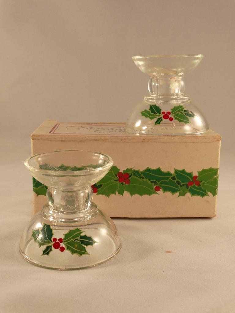 Avon Christmas Holiday Hostess Collection Collection Vintage Candlesticks 1981 main product image
