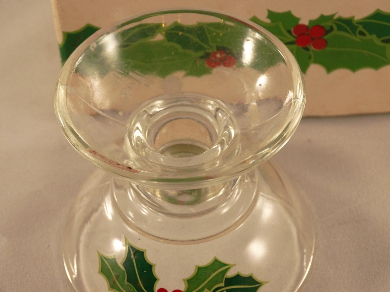 Avon Christmas Holiday Hostess Collection Collection Vintage Candlesticks 1981 detailed image 3