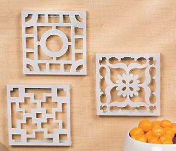 3 Laser Cut Wall Decoration Pictures Decor 9" x 9" | eBay