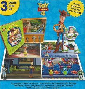 toy story 4 book with figures