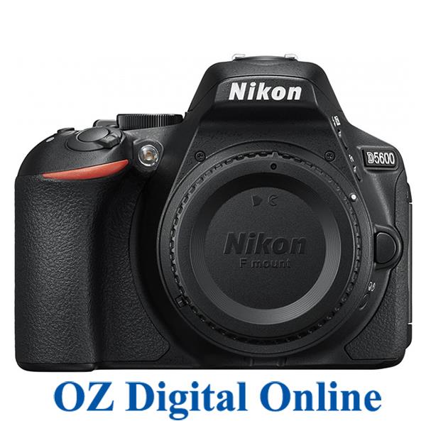 New Nikon D5600 Body WiFi NFC Bluethooth FullHD 24.2MP Camera Black