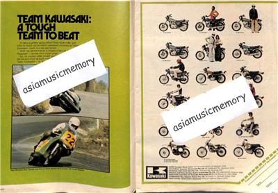Vintage Pix People Magazine 1975 Kawasaki Motor Bikes Sexy Lady Photos Mz092r Ebay
