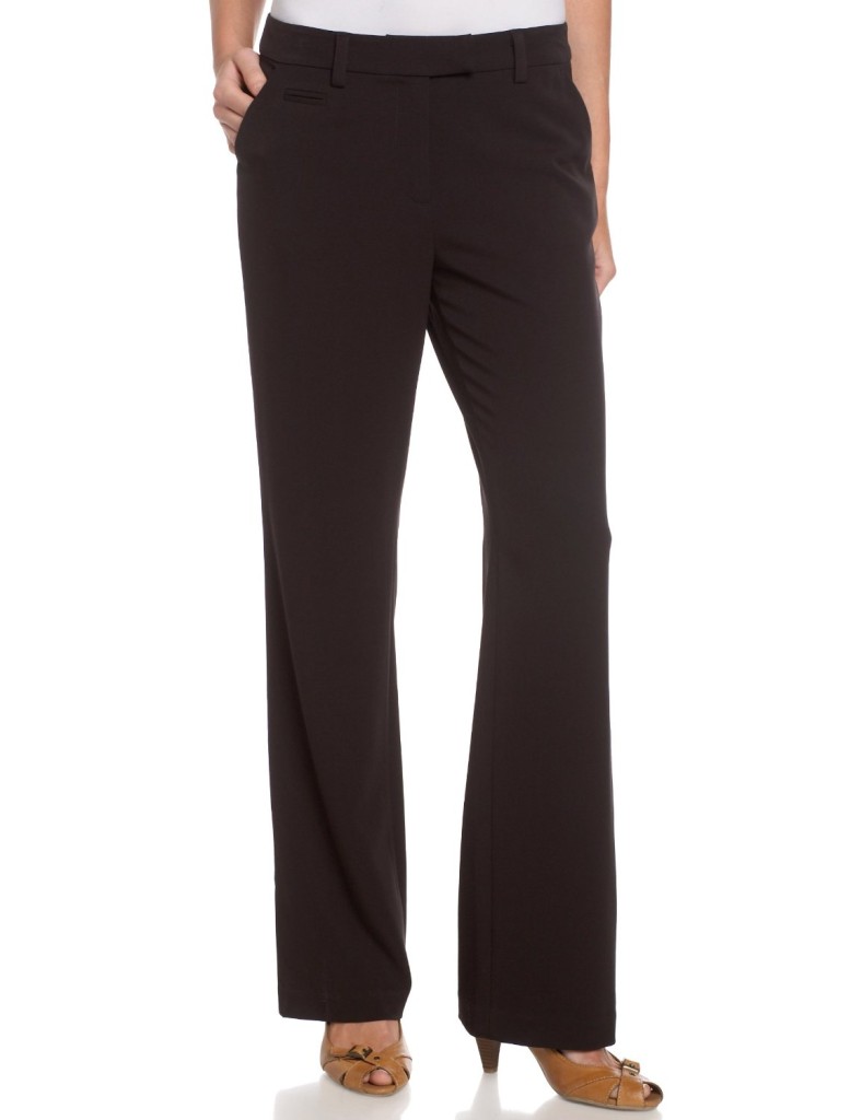 NWT Gloria Vanderbilt Womens Slimming Keaton Dress Pants BLACK Sz 8 | eBay