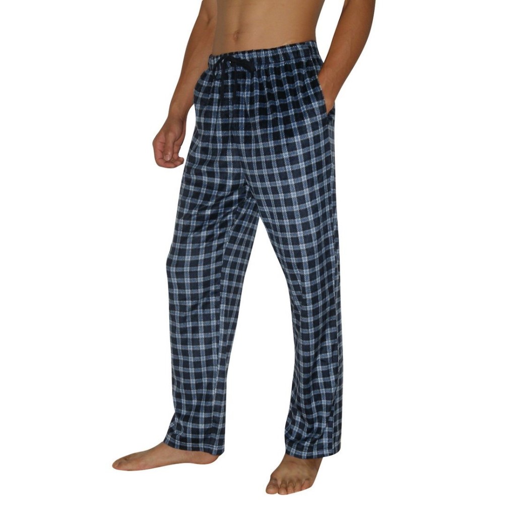 NWT! NAUTICA Mens Sz XL Sueded Fleece Pajama Pants Sleepwear BLUE WHITE ...