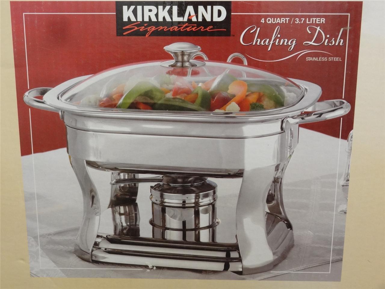 NICE! Kirkland Signature 4 Qt. / 3.7 L Stainless Steel Chafing Dish | eBay