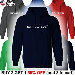 SpaceX Hoodie Sweatshirt Space X Hooded Sweater Exploration Shirt
