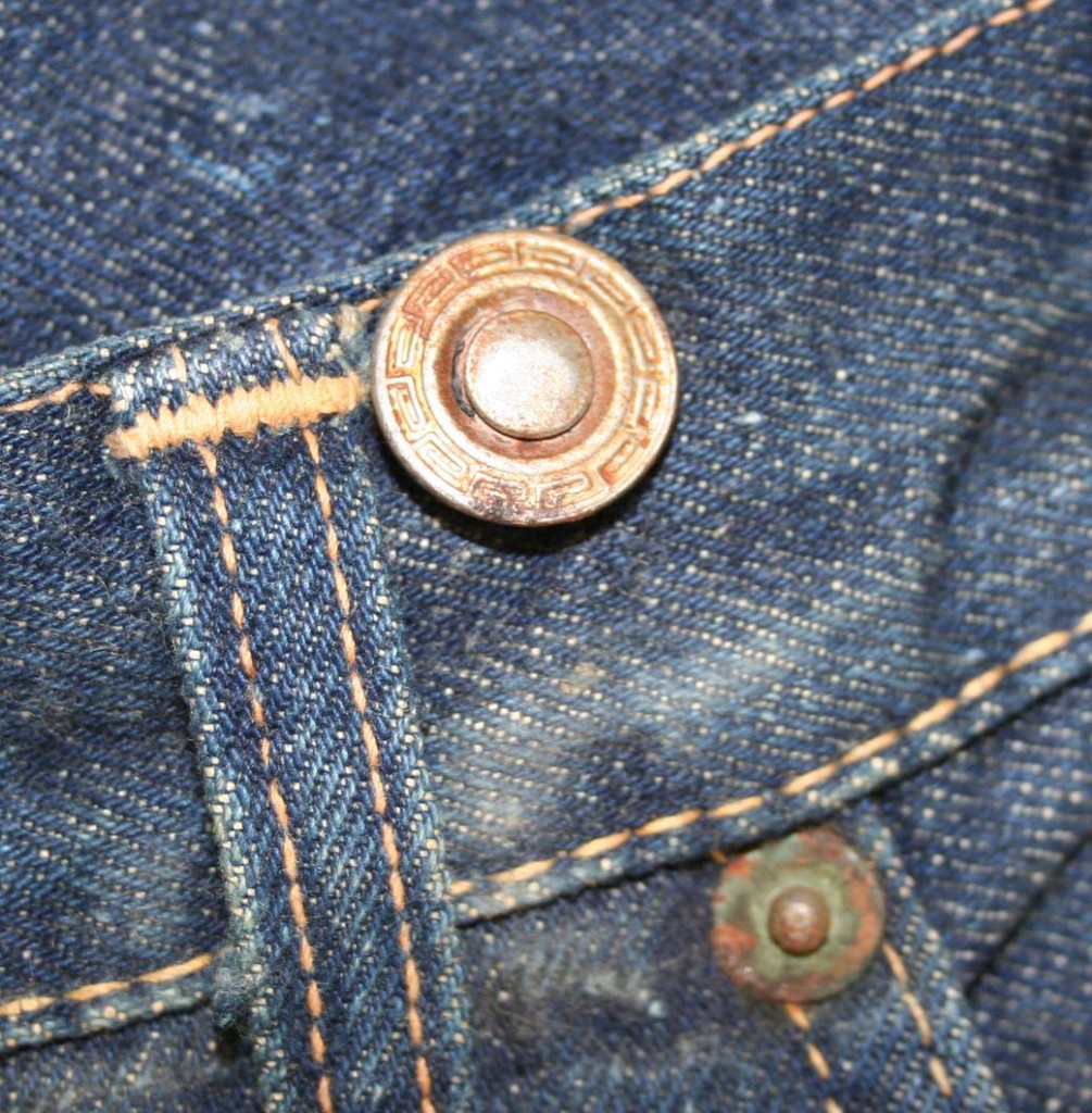 Vtg 50s LEVIS Big E XX Leather Patch REDLINE Jeans 36 | eBay