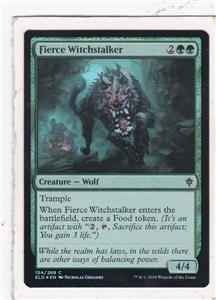 Fierce Witchstalker MTG Throne of Eldraine Foil Magic