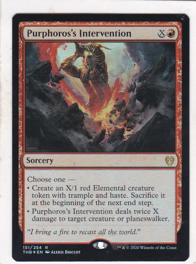 MTG: Theros Beyond Death: Foil: Purphoros's Intervention | eBay