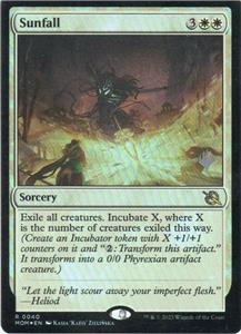 MTG: March of the Machine: Foil Promo Pack Sunfall: Lightly
