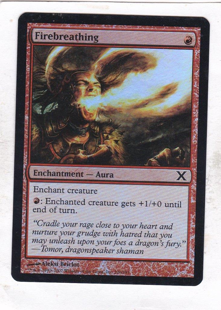 Magic: MTG: 10th Edition: Foil: Firebreathing | eBay