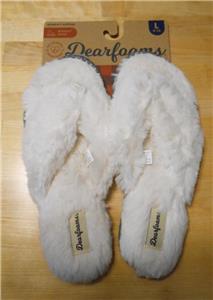 dearfoams thong slippers