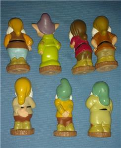 7 dwarfs bath toys