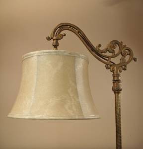 Bridge Floor Lamp Shade Faux Leather For Antique Lamp Tailor Made