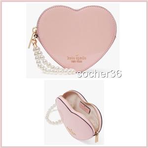 ショルダーバッグ・ポシェット Kate Spade Love Shack 3d Mini Heart Crossbody KK209 Kate Spade Love Shack 3D Mini Heart Crossbody Bag pink For