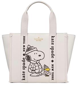 KATE SPADE PEANUTS X KSNY SNOOPY SMALL TOTE W/DUSTBAG FACTORY