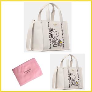 KATE SPADE PEANUTS X KSNY SNOOPY SMALL TOTE W/DUSTBAG FACTORY