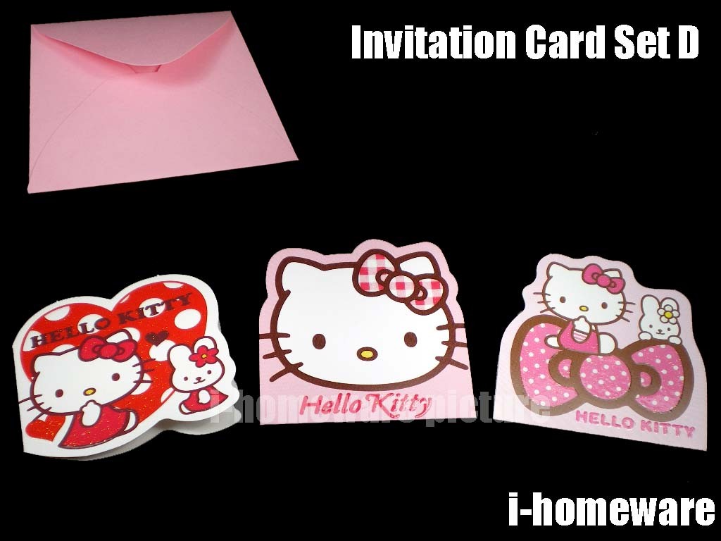 Hello Kitty Invitations Blank 4
