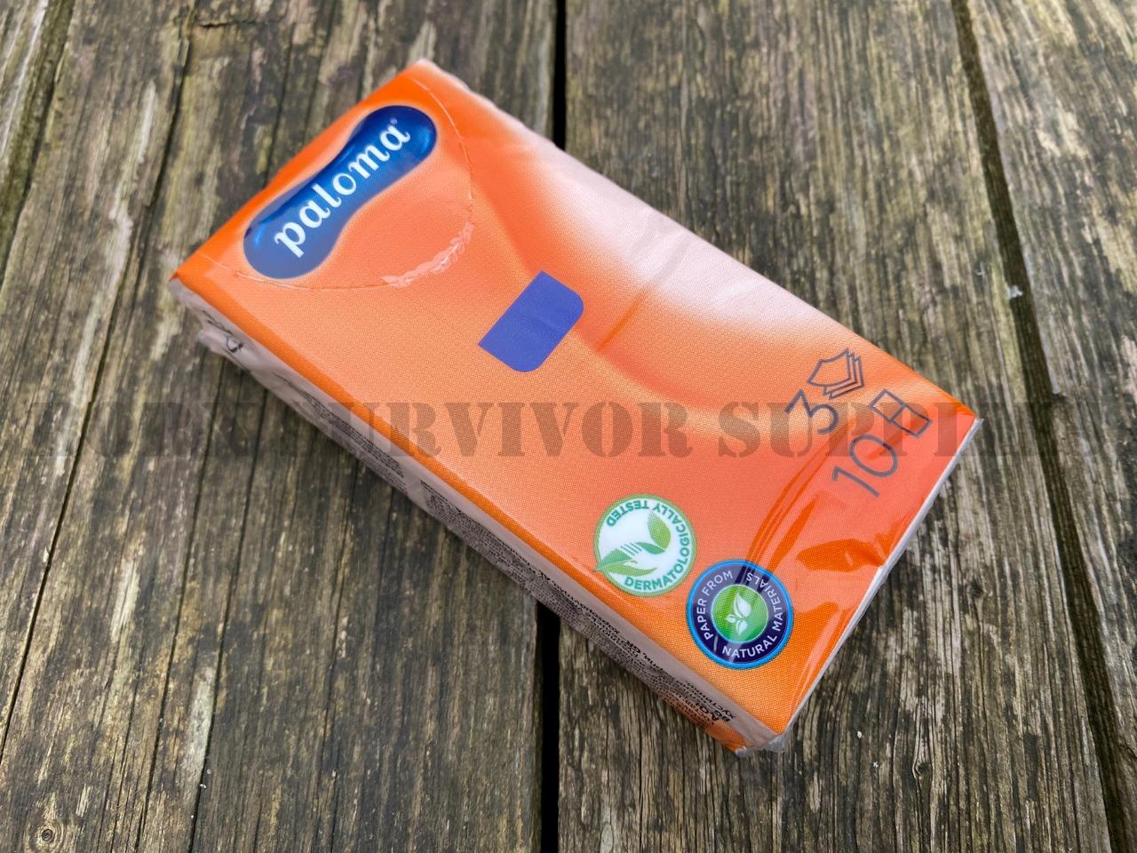 PALOMA SUPER SOFT 3 PLY POCKET TISSUES - Travel Toilet Tissue Camping Napkin
