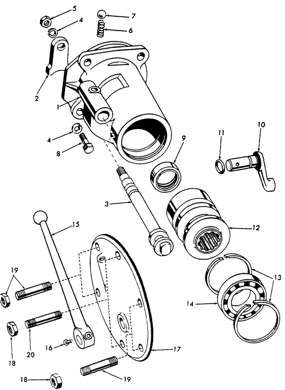 FORD NAA 600 601 800 801 2000 4000 TRACTOR PTO SHIFTER ...