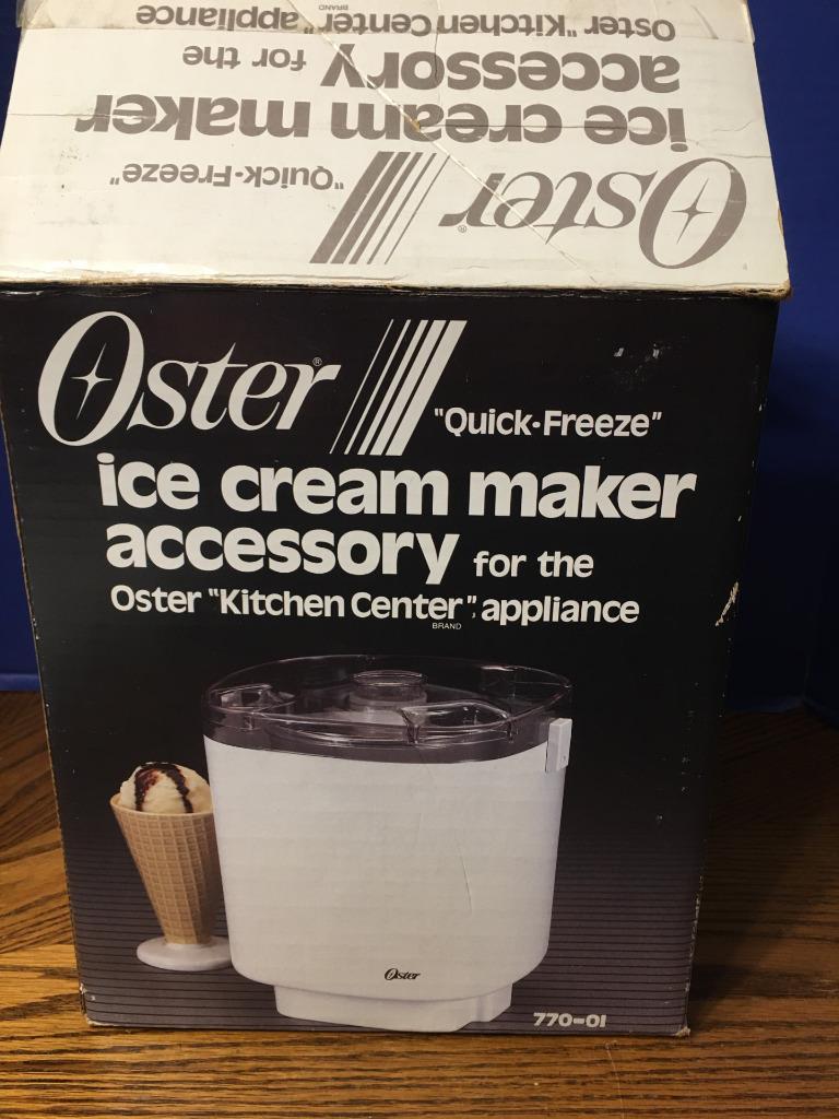 Oster Kitchen Center Ice Cream Maker Accessory Attachment Quick Freeze