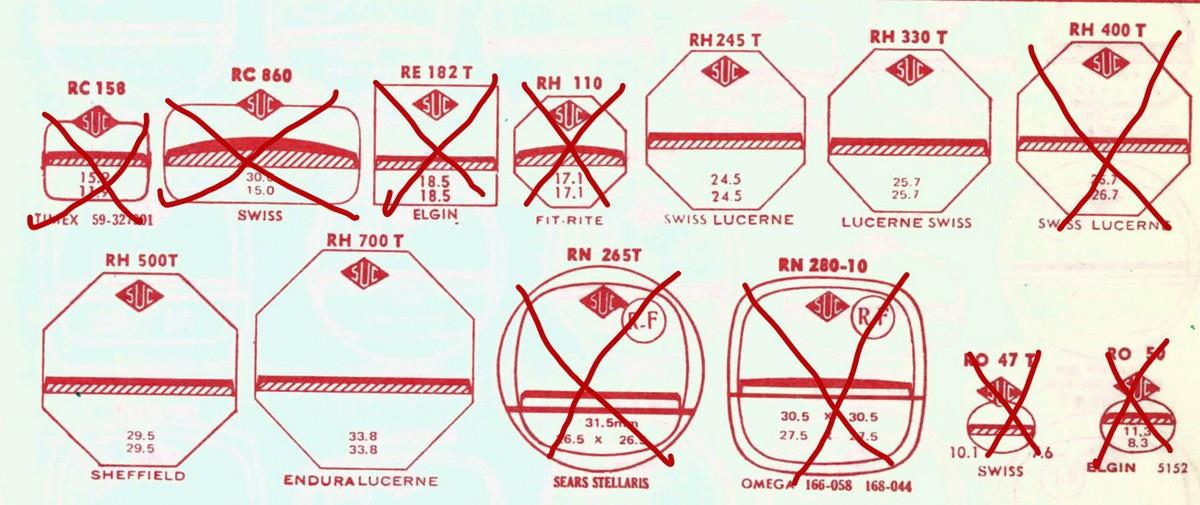 JD11. SUC Rocket RH Crystals Hamilton Elgin Gruen Longines Bulova Waltham - Bild 24 von 28