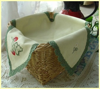 Butterfly Crochet Lace Bread Cloth Tray Cloth Doily B Ebay