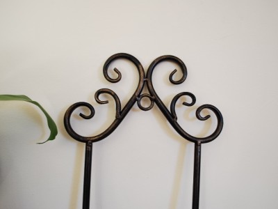 Wrought Iron French Wall Plate Holder Rack Display 74cm | eBay Wrought iron pie stand/rack single tier hand made $22.95.