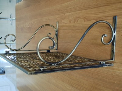 Iron Wall Mount Microwave Shelf Stand Rack 002 Ebay